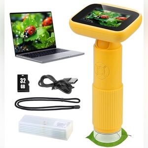 Microscope for Kids with 5 Slides